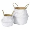 The Home Collection White Grass Basket 2 The Home Collection White Grass Basket