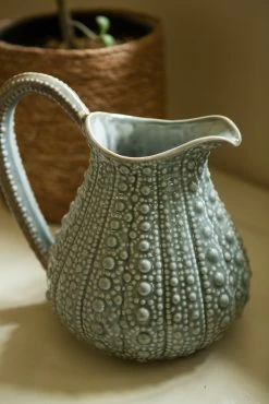 The Home Collection Urchin Effect Grey Jug