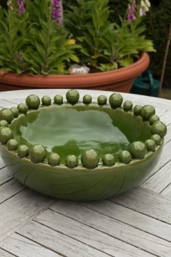 The Home Collection Green Bowl with Balls 7 The Home Collection Green Bowl with Balls