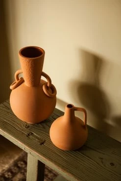 The Home Collection Terra Cotta Vase With Handle 9 The Home Collection Terra Cotta Vase With Handle